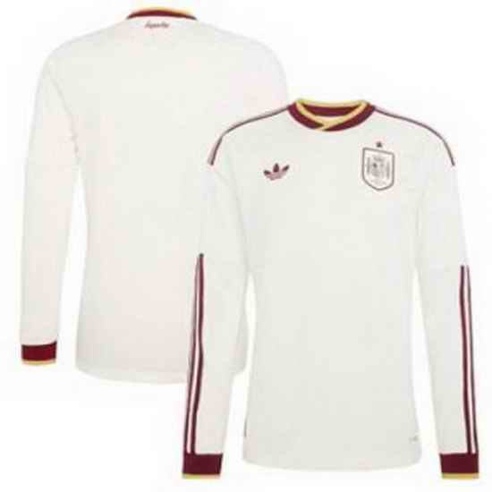 Men 0 Spain Blank World Cup 2026 Away Replica Jersey   2